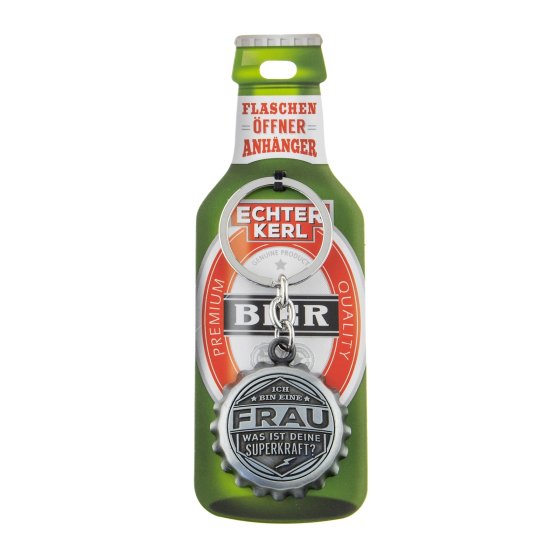 Echter Kerl Flaschenöffner Frau 