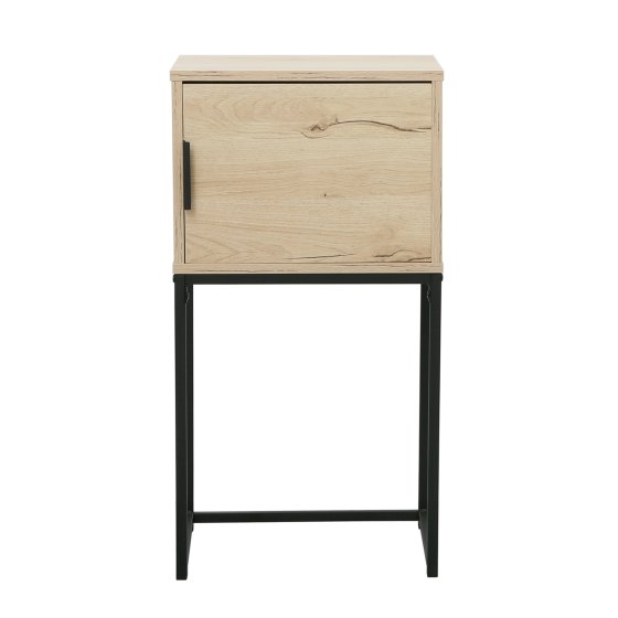 Konsolentisch Cedrik 40 cm mit Tür Artisaneiche-Schwarz 
