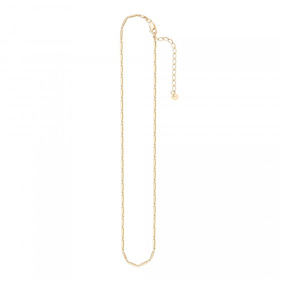 Collier 925 Silber vergoldet Kugelkette 