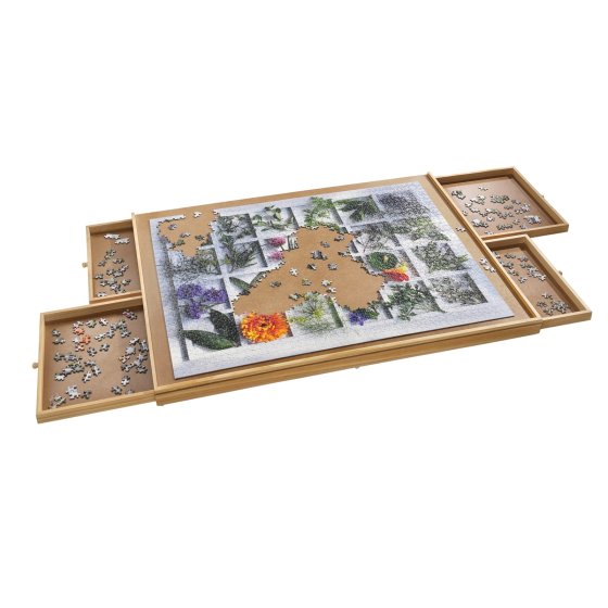 Puzzlebrett 1500 Teile mit 4 Schubladen 