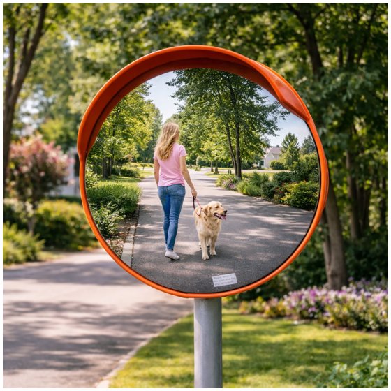 Verkehrsspiegel Ø58 cm Konvex Einfahrt Sicherheitsspiegel Außen 