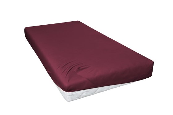 Spannbetttuch Mako-Feinjersey HAHN bordeaux | 190x200