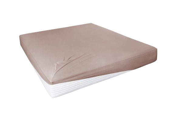 Spannbetttuch Mako-Feinjersey HAHN nougat | 190x200