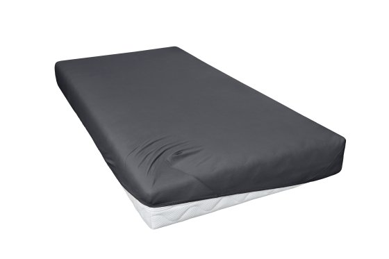 Spannbetttuch Mako-Feinjersey HAHN anthrazit | 190x200