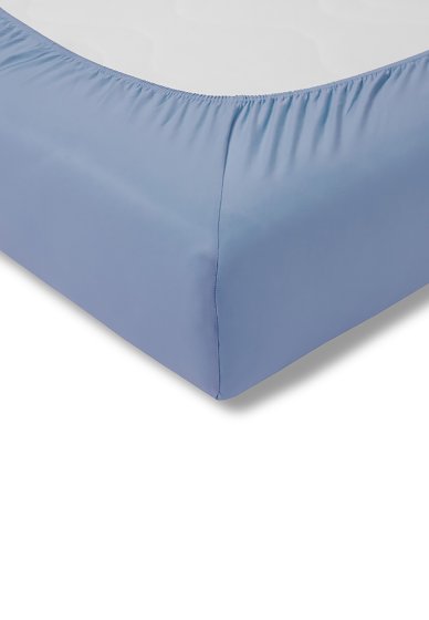 Spannbetttuch Feinjersey ESTELLA hellblau | 100x220