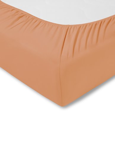 Spannbetttuch Feinjersey ESTELLA apricot | 200x200