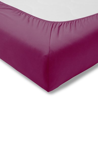 Spannbetttuch Zwirn-Jersey ESTELLA fuchsia | 200x200