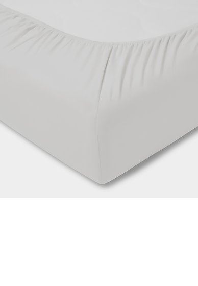 Spannbetttuch Zwirn-Jersey ESTELLA silber | 200x200