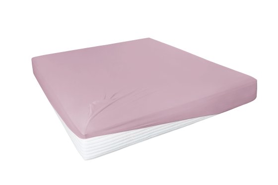 Spannbetttuch Elastan Feinjersey HAHN mauve | 190x200