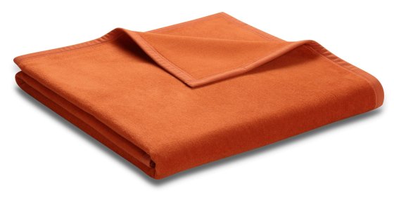 Wohndecke Unicolour Biederlack terracotta | 150x200