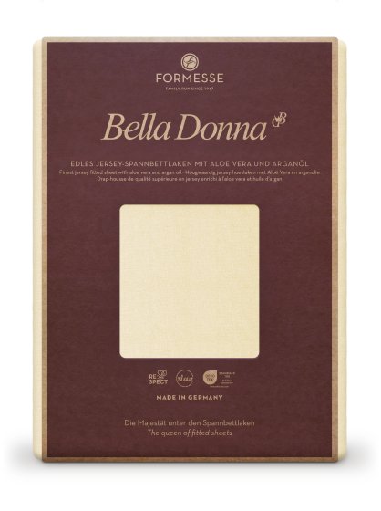 Spannbettlaken Bella Donna Jersey 037 FORMESSE Natur | 200x220-200x240