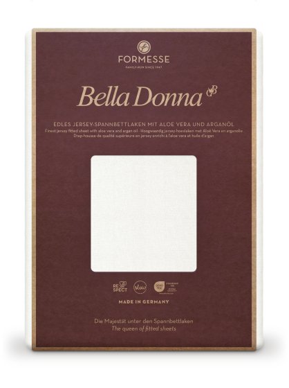 Spannbettlaken Bella Donna Jersey 037 FORMESSE Wollweiss | 200x220-200x240