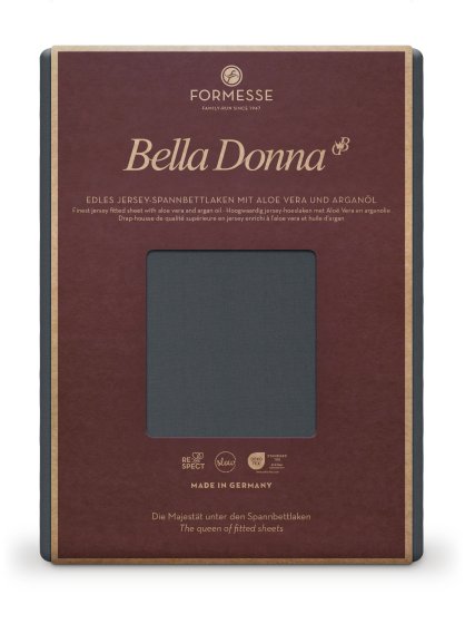 Spannbettlaken Bella Donna Jersey 037 FORMESSE Blaugrau | 200x220-200x240