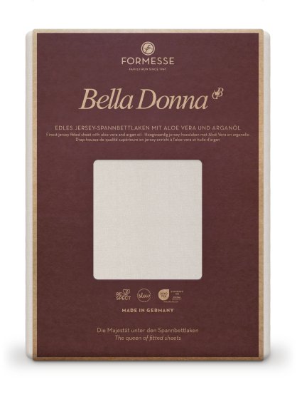 Spannbettlaken Bella Donna Jersey 037 FORMESSE Silber | 200x220-200x240