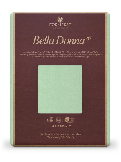 Spannbettlaken Bella Donna Jersey 037 FORMESSE Mint | 200x220-200x240