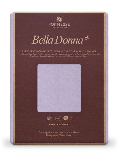 Spannbettlaken Bella Donna Jersey 037 FORMESSE Flieder | 200x220-200x240