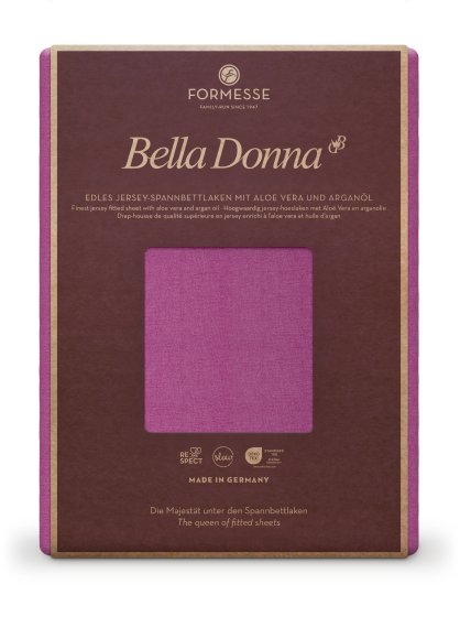 Spannbettlaken Bella Donna Jersey 037 FORMESSE Fuchsia | 200x220-200x240