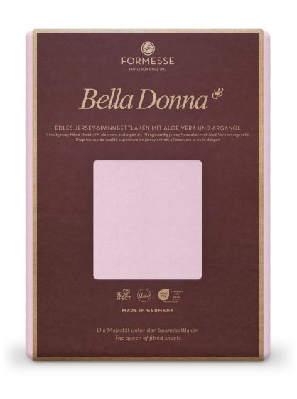 Spannbettlaken Bella Donna Jersey 037 FORMESSE Rose | 200x220-200x240