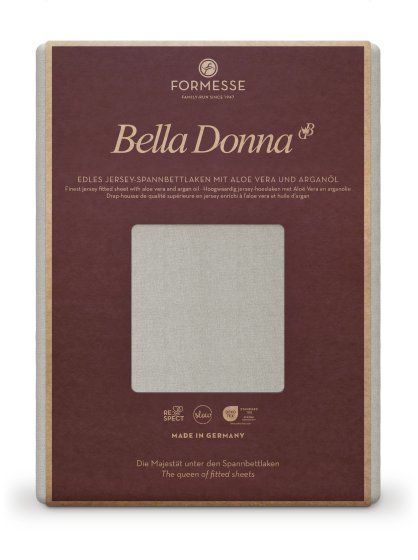 Spannbettlaken Bella Donna Jersey 037 FORMESSE Grau | 200x220-200x240