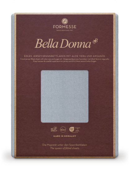 Spannbettlaken Bella Donna Jersey 037 FORMESSE Hellgrau | 200x220-200x240