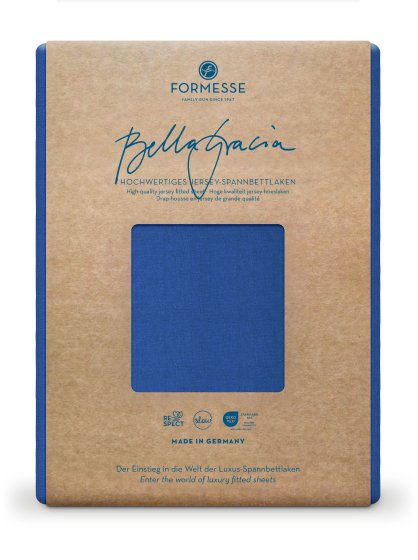 Spannbettlaken Bella Gracia 035 FORMESSE Royalblau | 200x220-200x240