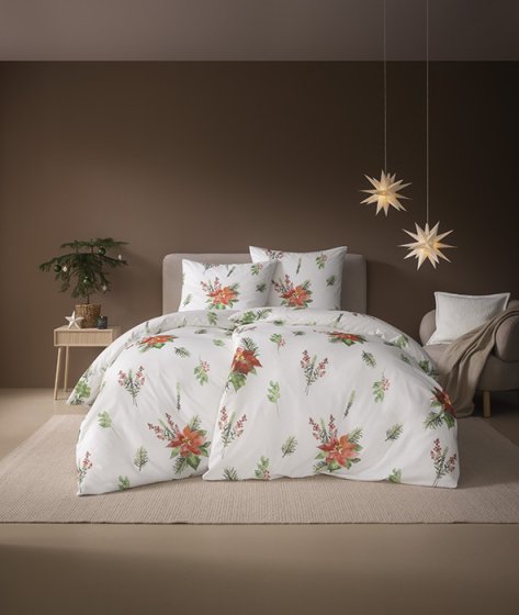 Bettwäsche Kuschelflanell Christmas Star ESTELLA 