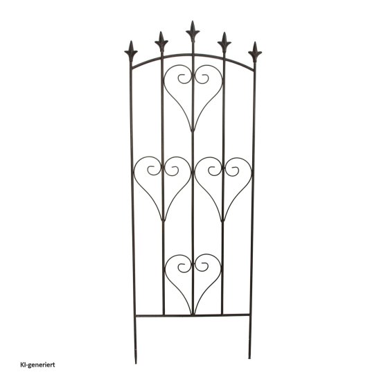 Rankgitter 3er Set mit Herz-Ornamenten 