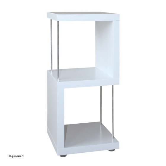 Standregal Weiß Regal 30x65x30 cm modernes Bücherregal 