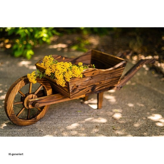 Holzschubkarre Natur Sommerset 