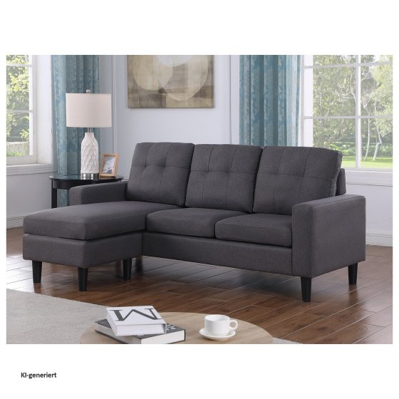 Ecksofa Reva Grau 