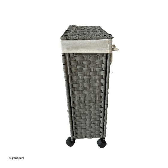 Wäschesammler 40 Liter Briena Grau 