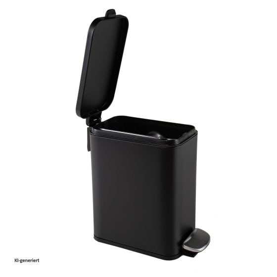 Abfalleimer 5 Liter Schwarz Modern 