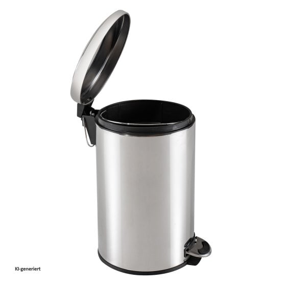 Mülleimer 12 Liter Silber Jannik 