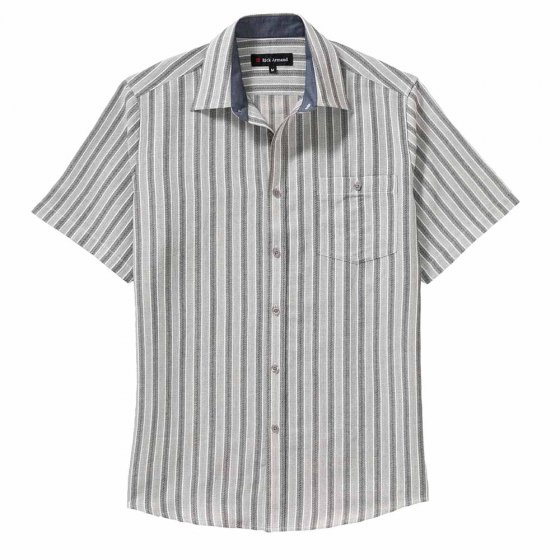 Jaquard Hemd 3XL (47/48) | Schwarz