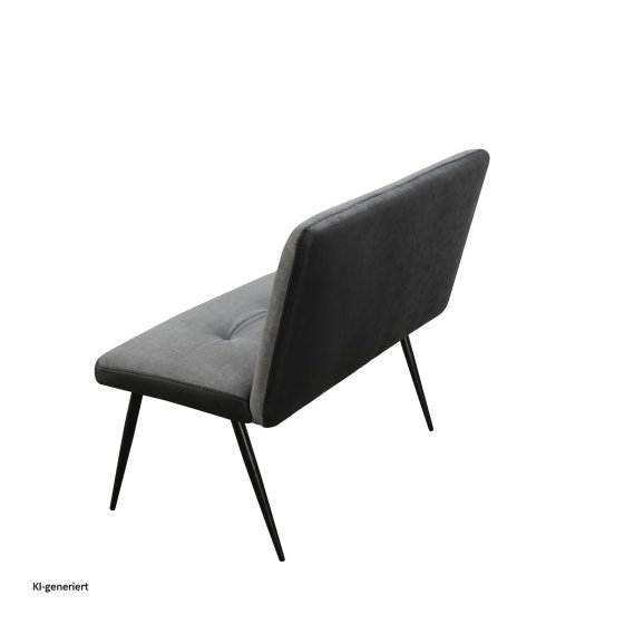 2-Sitzer Bank Anthrazit/Grau Joschka 