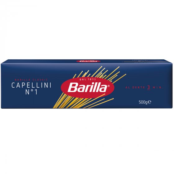 Barilla Nudeln Capellini Nummer 1 Hartweizengrieß 500g 3er Pack
