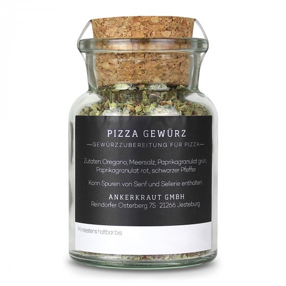 Ankerkraut Pizza Gewürz Essen wie in Italien im Korkenglas 45g 