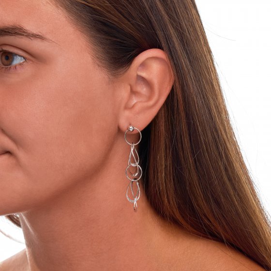 Ohrringe 925 Silber rhodiniert 