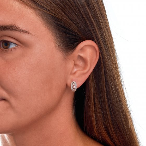 Ohrringe Silber 925 Zirkonia weiß 