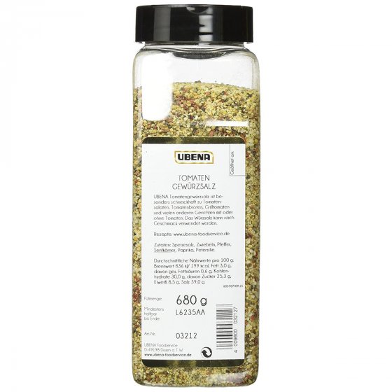 Ubena Tomatengewürzsalz liefert eine  typisch italienische Würze 680g 