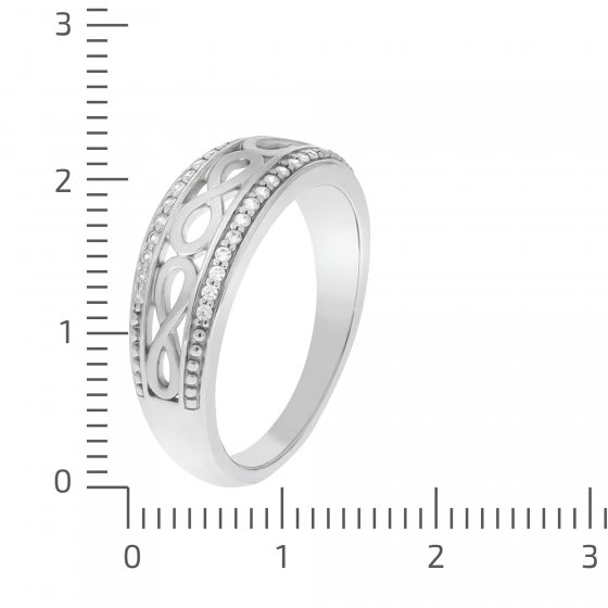 Ring Silber 925 glanz/mattiert Zirkonia 