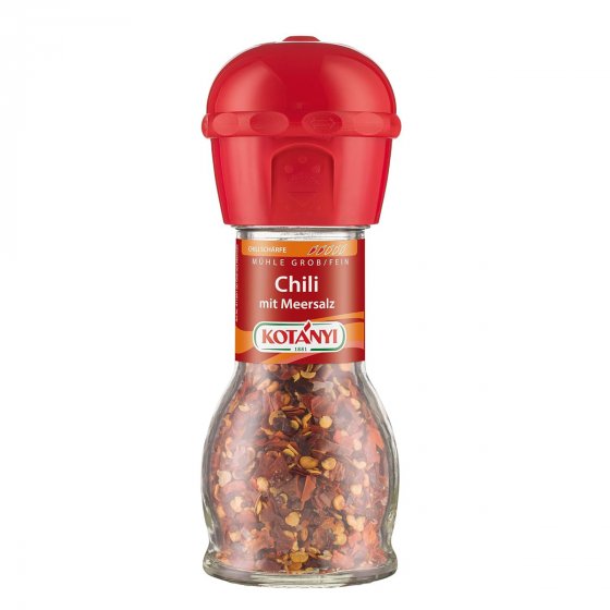 Kotanyi Chili mit Meersalz jodiert Achtung feurig scharf 35g 10er Pack 