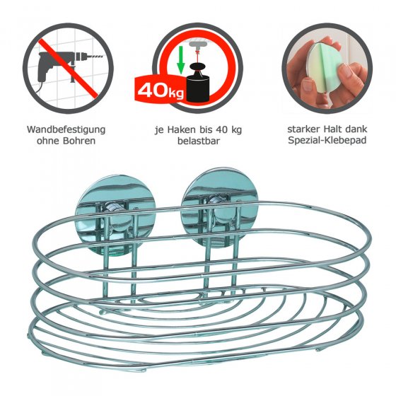 Turbo-Loc® Wandablage, Befestigen ohne bohren