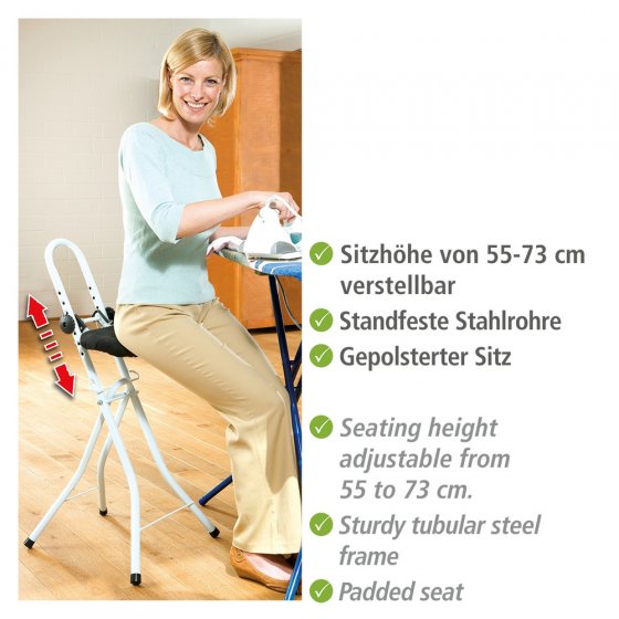 Bügel- und Stehhilfe, höhenverstellbar