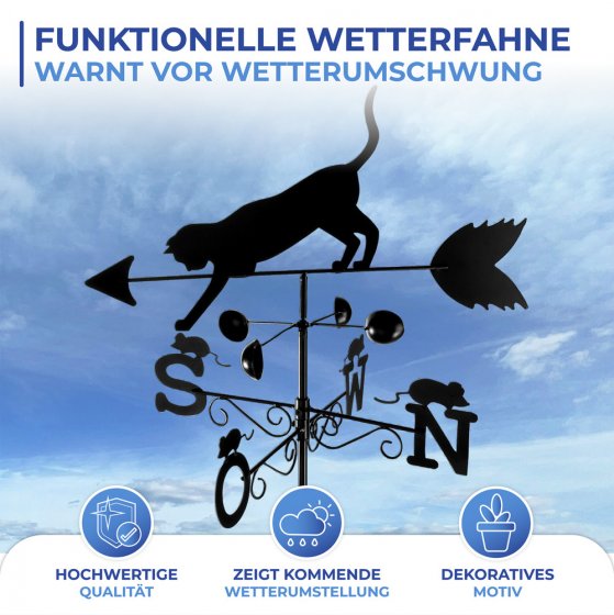 Wetterfahne Mod. Katze, Wetterhahn 