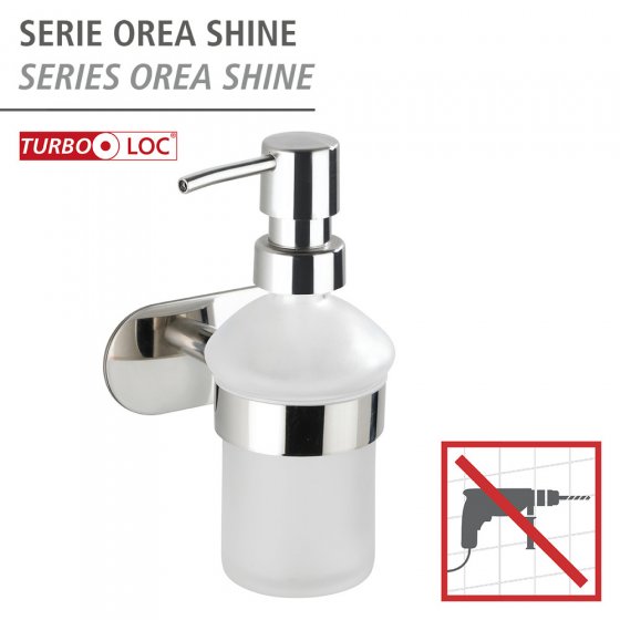 Turbo-Loc® Seifenspender Mod. Orea Shine, Befestigen ohne bohren 