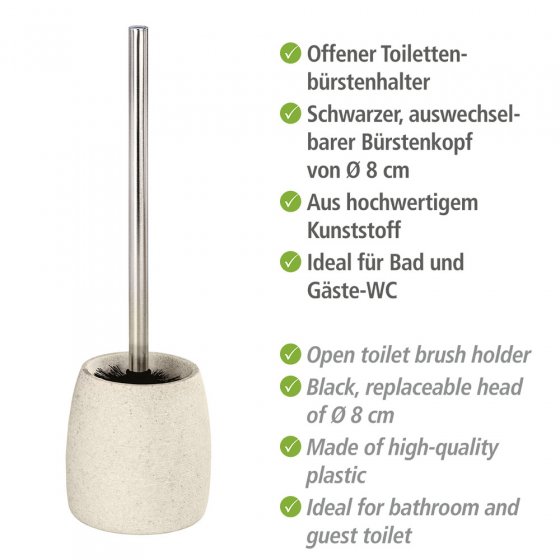 WC-Garnitur Mod. Goa Beige, in Naturstein-Optik