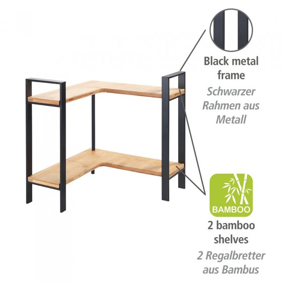 Küchen-Eckregal Mod. Lou, für mehr Stauraum auf der Arbeitsfläche