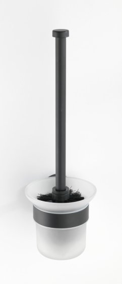 WC-Garnitur Mod. Bosio offen Edelstahl Black matt, rostfrei 