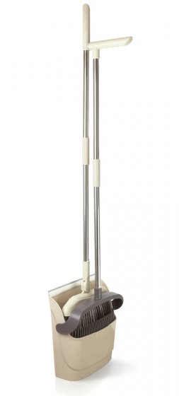 180° drehbare Eck-Kehrgarnitur Mod. Flexi, mit Gummilippe und drehbarem Besen-Kopf 